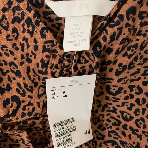 H&M Cheetah Camisole cinched Tank Top - Picture 3 of 5